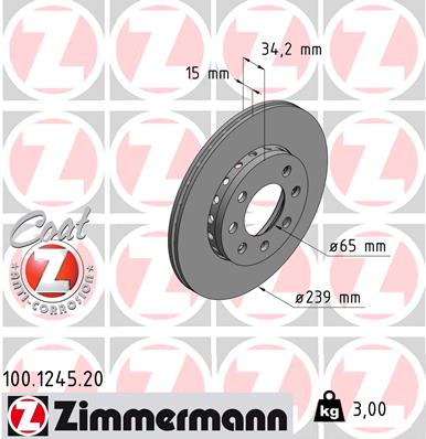 Brake Disc (Front axle)  Art. 100124520