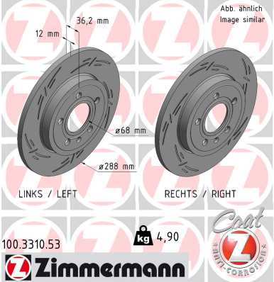 Brake Disc (Rear axle)  Art. 100331053