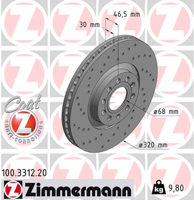 Brake Disc (Front axle)  Art. 100331220