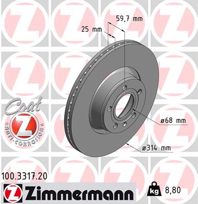 Brake Disc (Front axle)  Art. 100331720