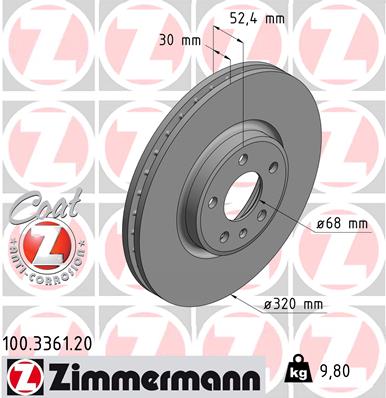 Brake Disc (Front axle)  Art. 100336120