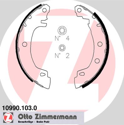 Brake Shoe Set (Rear axle)  Art. 109901030