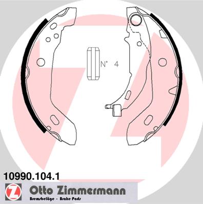 Brake Shoe Set (Rear axle)  Art. 109901041