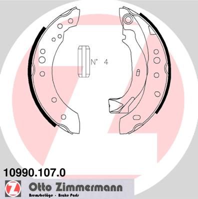 Brake Shoe Set (Rear axle)  Art. 109901070