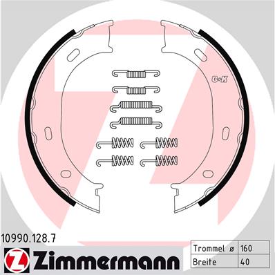 Brake Shoe Set, parking brake  Art. 109901287