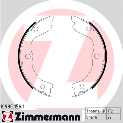 Brake Shoe Set, parking brake  Art. 109901561