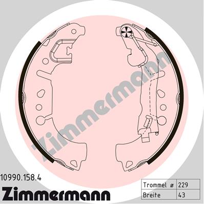 Brake Shoe Set (Rear axle)  Art. 109901584