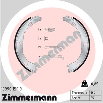 Brake Shoe Set, parking brake  Art. 109901599