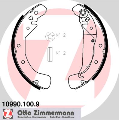 Brake Shoe Set (Rear axle)  Art. 109901009