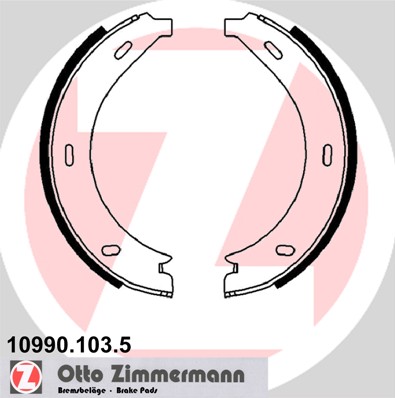 Brake Shoe Set, parking brake  Art. 109901035