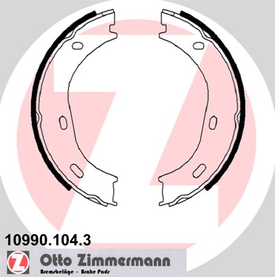 Brake Shoe Set, parking brake  Art. 109901043