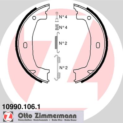 Brake Shoe Set, parking brake  Art. 109901061