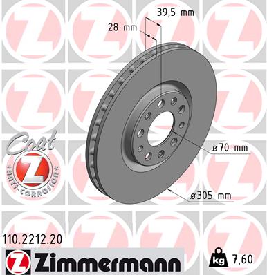 Brake Disc (Front axle)  Art. 110221220