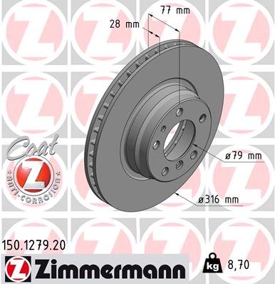 Brake Disc (Front axle)  Art. 150127920