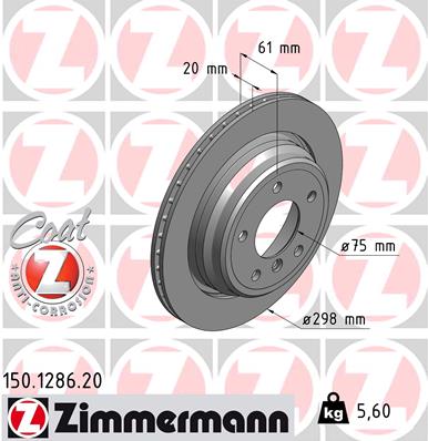 Brake Disc (Rear axle)  Art. 150128620