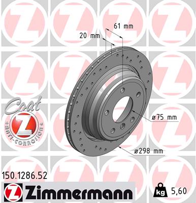 Brake Disc (Rear axle)  Art. 150128652