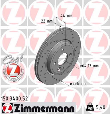 Brake Disc (Front axle, Rear axle)  Art. 150340052