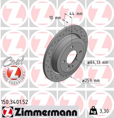 Brake Disc (Front axle, Rear axle)  Art. 150340152