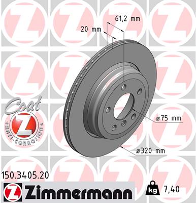 Brake Disc (Rear axle)  Art. 150340520