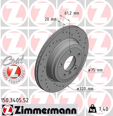 Brake Disc (Rear axle)  Art. 150340552