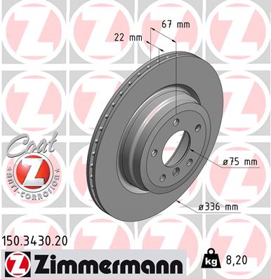 Brake Disc (Rear axle)  Art. 150343020