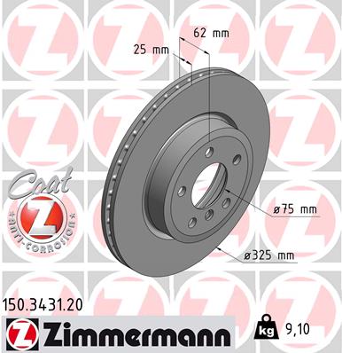 Brake Disc (Front axle)  Art. 150343120