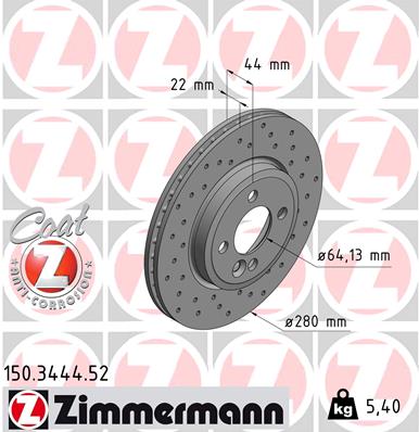 Brake Disc (Front axle)  Art. 150344452