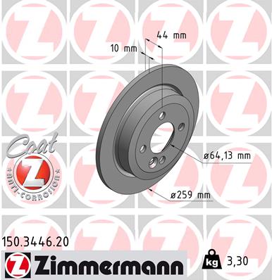 Brake Disc (Front axle, Rear axle)  Art. 150344620