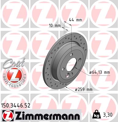 Brake Disc (Front axle, Rear axle)  Art. 150344652