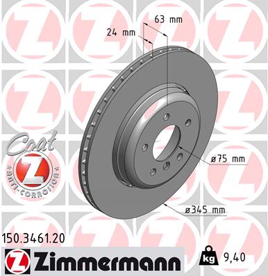 Brake Disc (Rear axle)  Art. 150346120