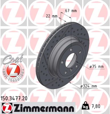 Brake Disc (Rear axle)  Art. 150347720