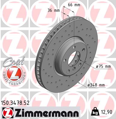 Brake Disc (Front axle, left)  Art. 150347852