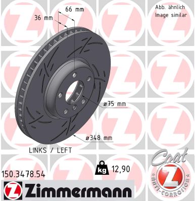 Brake Disc (Front axle, left)  Art. 150347854