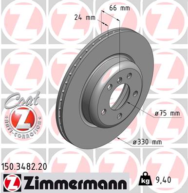 Brake Disc (Ventilated, inside)  Art. 150348220