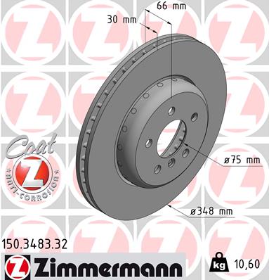 Brake Disc (Ventilated)  Art. 150348332