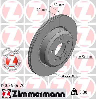 Brake Disc (Ventilated, inside)  Art. 150348420