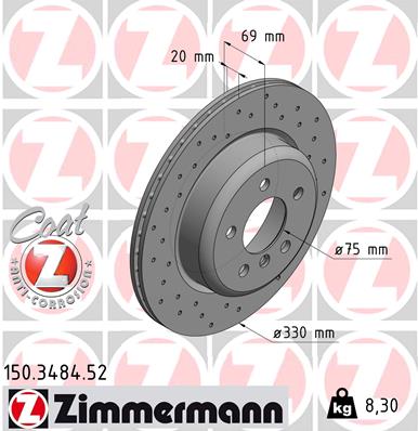 Brake Disc (Ventilated, inside)  Art. 150348452