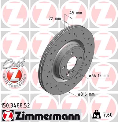 Brake Disc (Front axle)  Art. 150348852