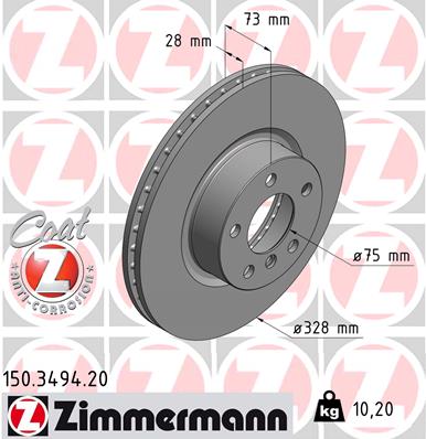 Brake Disc (Front axle)  Art. 150349420