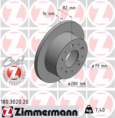 Brake Disc (Rear axle)  Art. 180302020