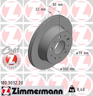 Brake Disc (Rear axle)  Art. 180303220