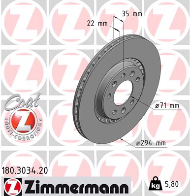 Brake Disc (Rear axle)  Art. 180303420