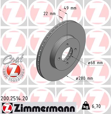 Brake Disc (Front axle)  Art. 200251420