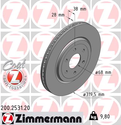 Brake Disc (Front axle)  Art. 200253120