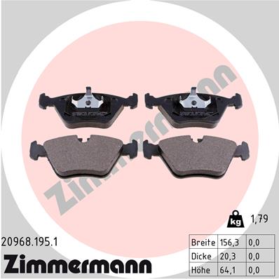 Brake Pad Set, disc brake (Front axle)  Art. 209681951