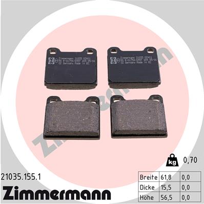 Brake Pad Set, disc brake (Rear axle)  Art. 210351551