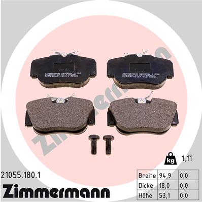 Brake Pad Set, disc brake (Front axle)  Art. 210551801