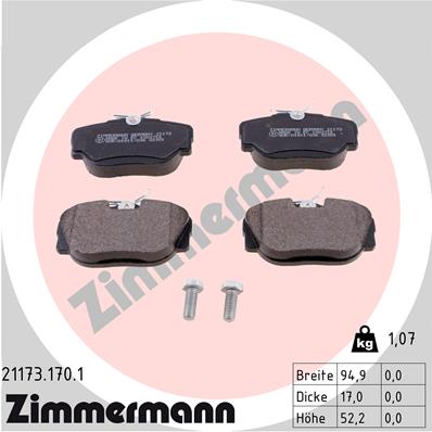 Brake Pad Set, disc brake (Front axle)  Art. 211731701