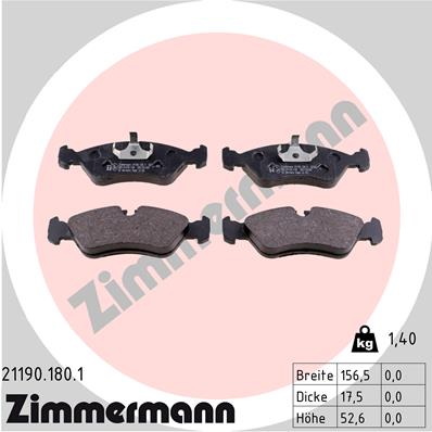 Brake Pad Set, disc brake (Front axle)  Art. 211901801