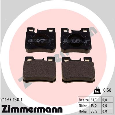 Brake Pad Set, disc brake (Rear axle)  Art. 211971501